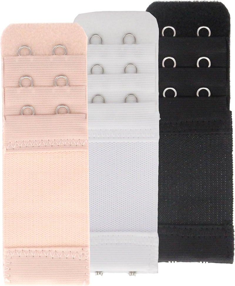 SAMGU Store Women's Bra Extenders 2 Hook / 3 Hook Comfortable Stretchy Bra Extension Strap - Image 1
